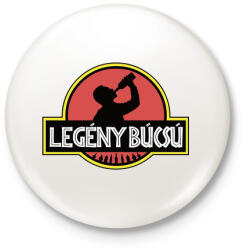 printfashion Legénybúcsú J-park - Kitűző, hűtőmágnes - Fehér (4178643)