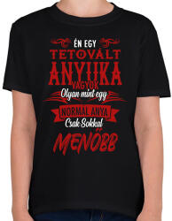 printfashion Tetovált anyuka - Gyerek póló - Fekete (13148035)