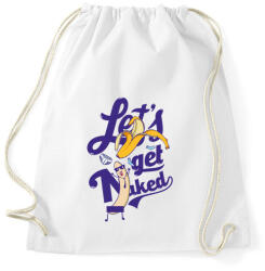 printfashion Meztelenül - Sportzsák, Tornazsák - Fehér (316375)