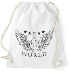 printfashion F*ck the world - Sportzsák, Tornazsák - Fehér (1989560)