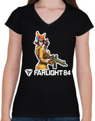 printfashion Farlight84 - Maggie - Női V-nyakú póló - Fekete (16024087)