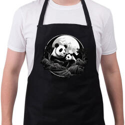 printfashion panda - Kötény - Fekete (14905202)