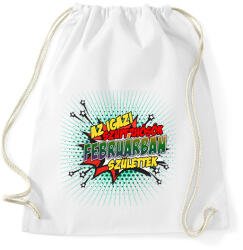 printfashion A szuperhősök februárban születtek - Sportzsák, Tornazsák - Fehér (2138260)