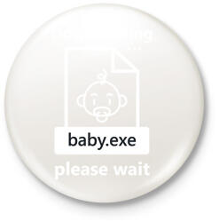 printfashion Baba letöltése - Kitűző, hűtőmágnes - Fehér (11861225)