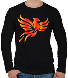 printfashion Főnix - Férfi hosszú ujjú póló - Fekete (14029112)