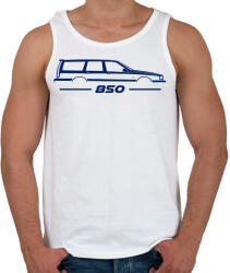 printfashion Volvo 850 Blue - Férfi atléta - Fehér (16111688)