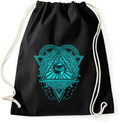 printfashion Mindent látó szem - Sportzsák, Tornazsák - Fekete (2296796)
