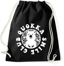 printfashion Quokka smile club - Sportzsák, Tornazsák - Fekete (13931400)