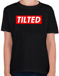 printfashion PUBG TILTED - Gyerek póló - Fekete (827406)