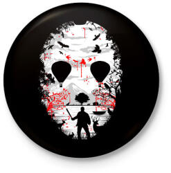 printfashion Kristálytó - Kitűző, hűtőmágnes - Fekete (3091195)