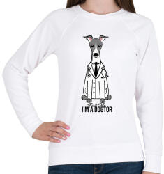 printfashion DoGtor - Női pulóver - Fehér (2937887)