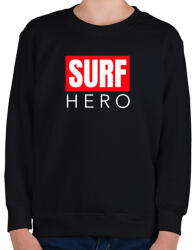 printfashion SURF HERO - Gyerek pulóver - Fekete (11492513)