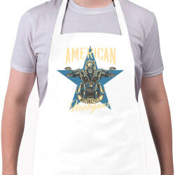 printfashion Motoros 07 - American hooligans - Kötény - Fehér (4950705)