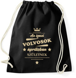 printfashion Az igazi Volvosok - Hónappal - Sportzsák, Tornazsák - Fekete (7195361)