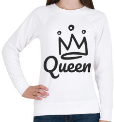 printfashion Queen - páros minta - Női pulóver - Fehér (6083718)