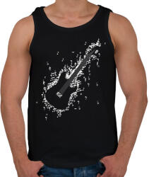 printfashion Elektromos gitár - Férfi atléta - Fekete (9181193)