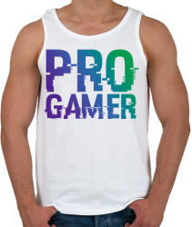 printfashion PRO GAMER - Férfi atléta - Fehér (6040769)