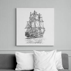 printfashion Vitorlás Hajó - Vászonkép - Fehér (13546285)