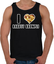 printfashion I Love Rakott Krumpli - Férfi atléta - Fekete (16365264)