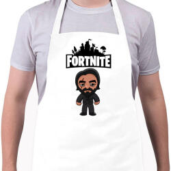 printfashion Fortnite John Wick - Kötény - Fehér (4907679)