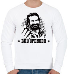 printfashion Bud Spencer öklös póló - Férfi pulóver - Fehér (9392591)