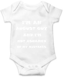 printfashion Augusztusi vagyok és nem szégyellem a hibáimat - Baba Body - Fehér (1332905)