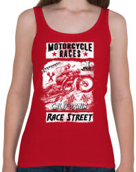 printfashion Motorverseny - Női atléta - Cseresznyepiros (152477)