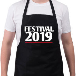 printfashion Fesztivál 2019 - Kötény - Fekete (4929747)