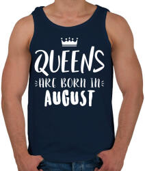 printfashion A királynők augusztusban születnek - Férfi atléta - Sötétkék (298492)