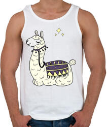 printfashion llama - Férfi atléta - Fehér (4107312)
