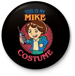 printfashion Mike costume - Kitűző, hűtőmágnes - Fekete (14533792)