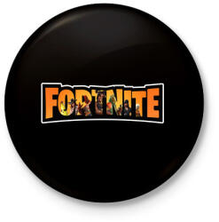printfashion Fortnite season8 - Kitűző, hűtőmágnes - Fekete (4289588)