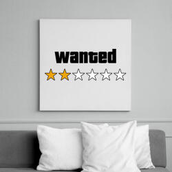 printfashion Wanted Level 2 - Vászonkép - Fehér (16433230)