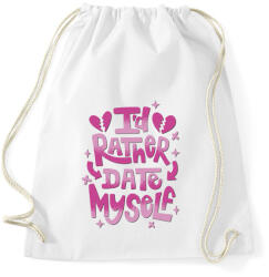 printfashion Magammal randizok inkább - Sportzsák, Tornazsák - Fehér (11017331)