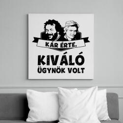 printfashion Bud Spencer Terence Hill Kár érte, kiváló ügynök volt - Vászonkép - Fehér (13112904)