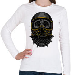 printfashion Predator sisak - Női hosszú ujjú póló - Fehér (79681)