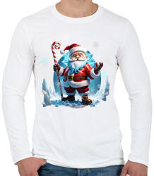 printfashion Miki - Férfi hosszú ujjú póló - Fehér (15126507)