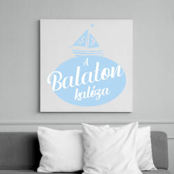 printfashion A Balaton kalóza - Vászonkép - Fehér (6990884)