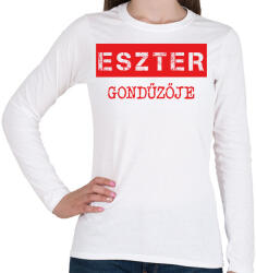 printfashion Gondűző - névvel (bögre) - Női hosszú ujjú póló - Fehér (7022896)