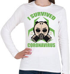 printfashion Túlélő - Női hosszú ujjú póló - Fehér (2484078)