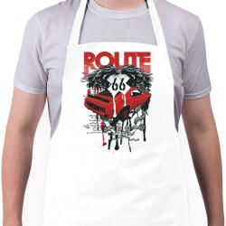 printfashion 66-os út - Kötény - Fehér (4915372)