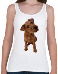 printfashion Cute Dog - Női atléta - Fehér (1725621)