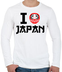 printfashion I love Japan 4 - Férfi hosszú ujjú póló - Fehér (10640895)