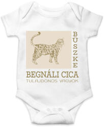 printfashion Büszke cica tulajdonos - Bengáli - Baba Body - Fehér (6308850)