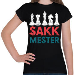 printfashion Sakkmester 2 - Női póló - Fekete (7321247)
