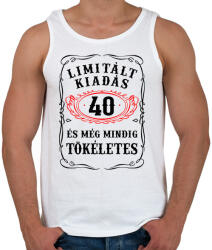 printfashion 40 éves limitált kiadás - Férfi atléta - Fehér (759538)