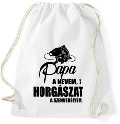 printfashion Papa a nevem. . . - Sportzsák, Tornazsák - Fehér (971443)