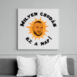 printfashion Milyen csodás ez a nap - Vászonkép - Fehér (16804531)
