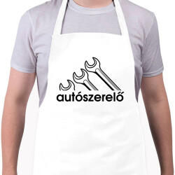 printfashion Autószerelő márka - Kötény - Fehér (7458903)