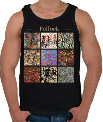 printfashion Pollock - részletek - Férfi atléta - Fekete (11899423)